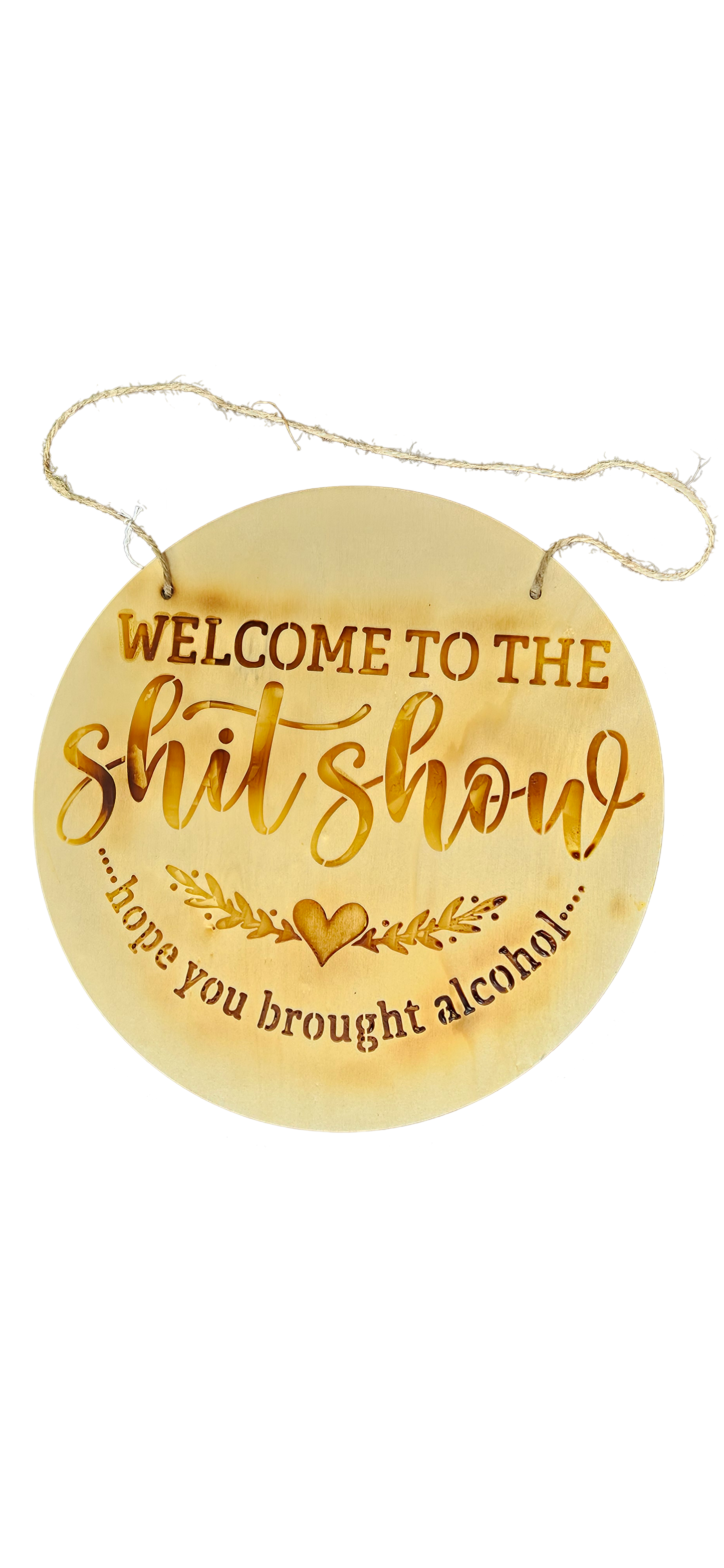 Hilarious Wooden Sign – "Welcome to the Fun Zone"