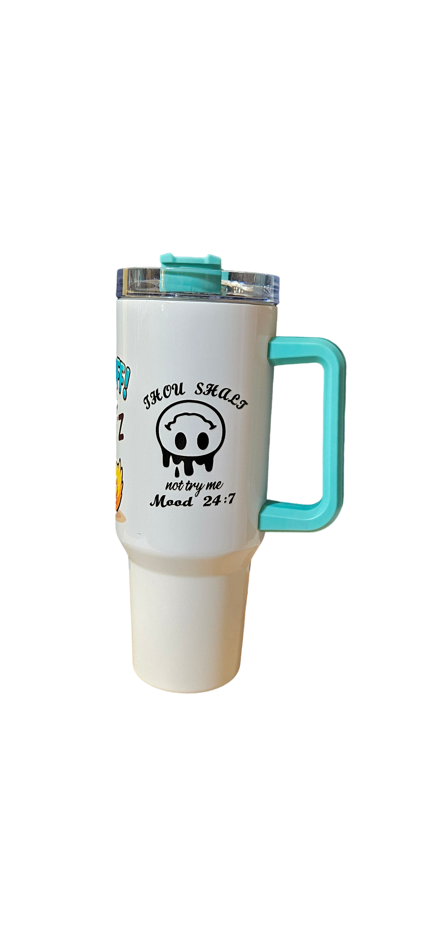 "Duck Off!" Insulated 40oz Tumbler – Cozy Sleeping Duck Design