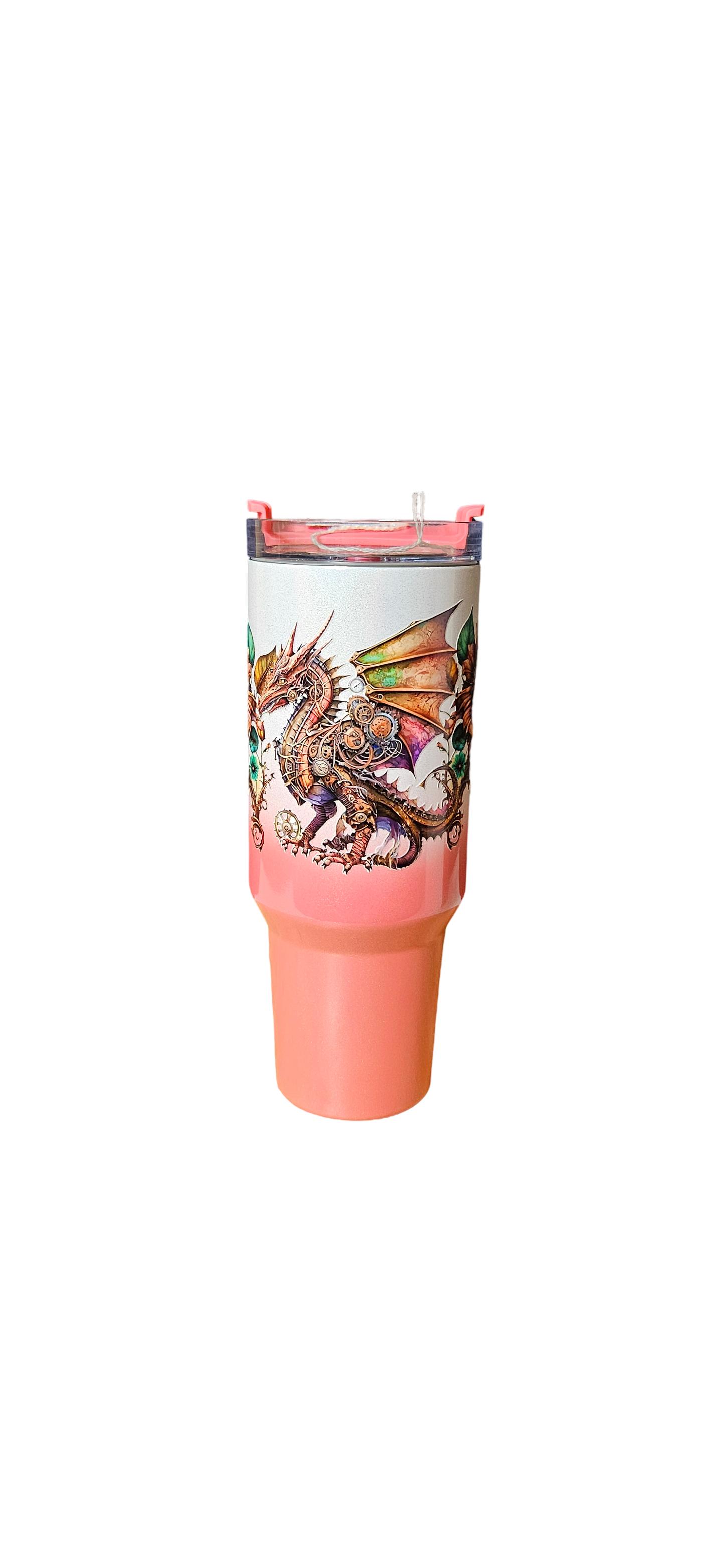 Enchanted Steampunk Dragon Tumbler - 40oz Insulated Drinkware