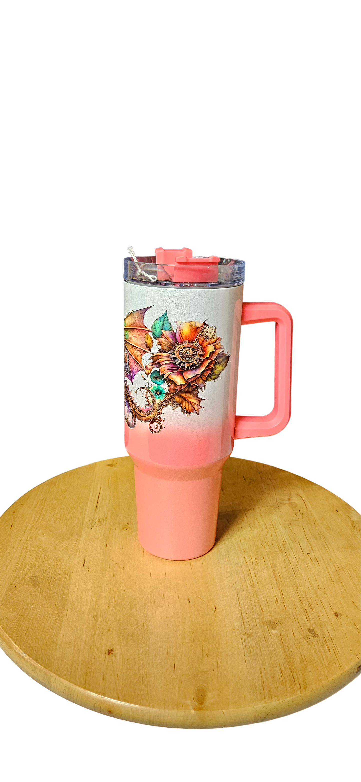 Enchanted Steampunk Dragon Tumbler - 40oz Insulated Drinkware