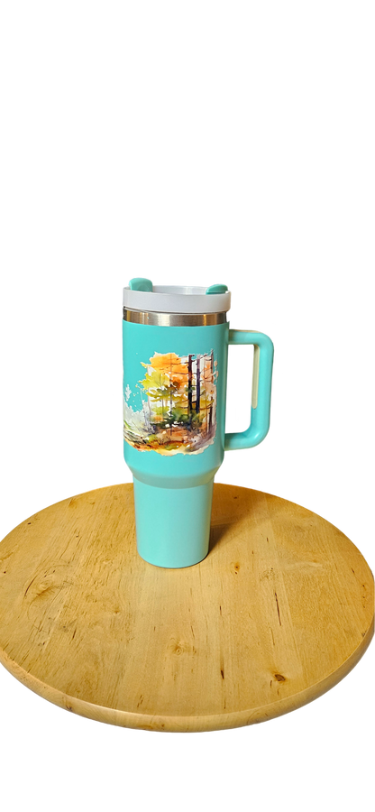 Deer-Design Insulated Travel 40oz Tumbler