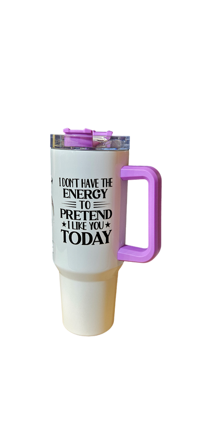 "He Knew Too Much" Grim Reaper Duck 40oz Tumbler