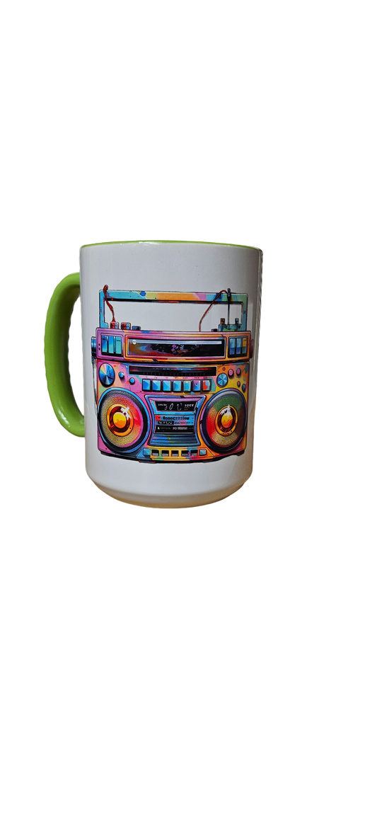 Retro Boombox Mug – Blast from the Past
