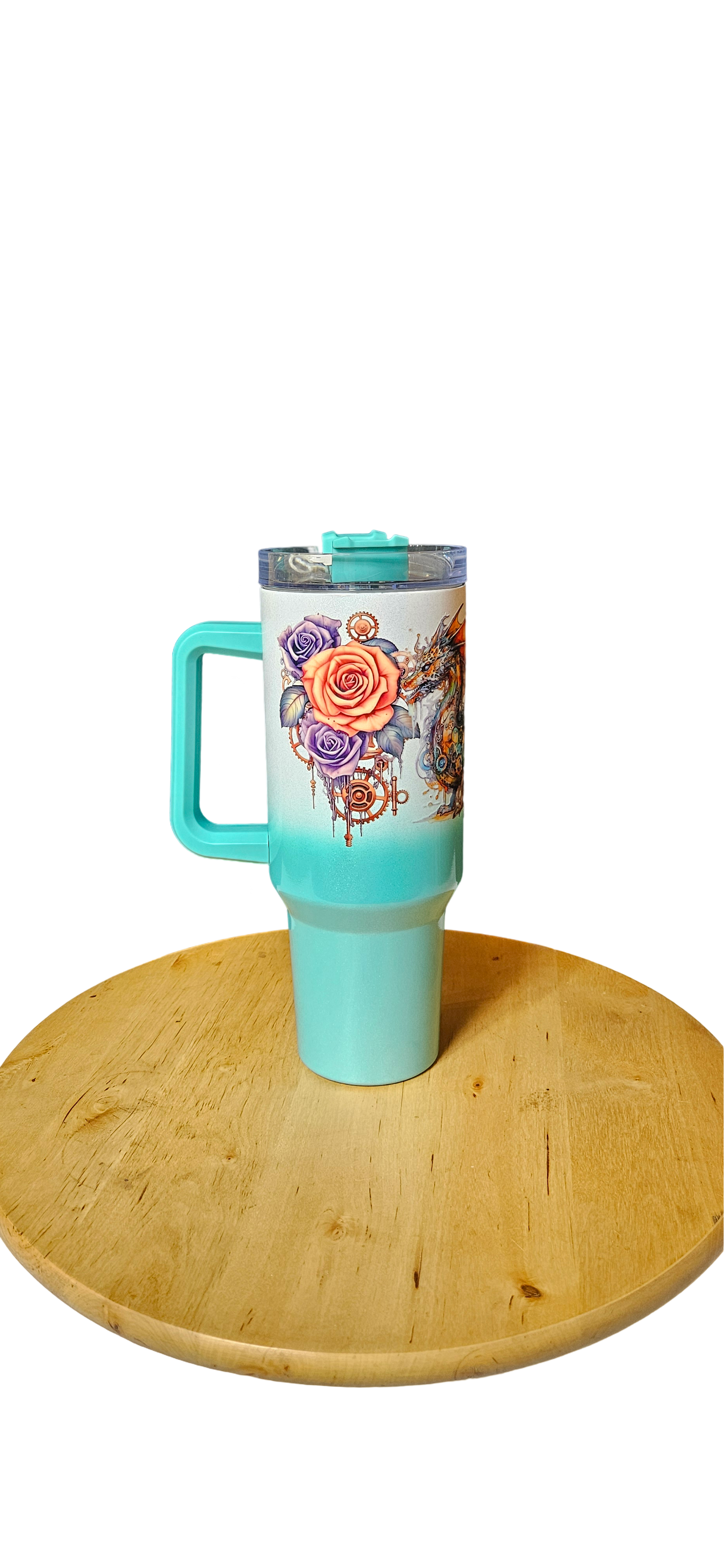 Majestic Steampunk Dragon Insulated 40oz Tumbler